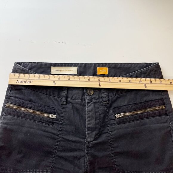 Anthropologie Pilcro and the Letterpress Black Tapered Zipper Pants - Size 4 - Picture 5 of 7